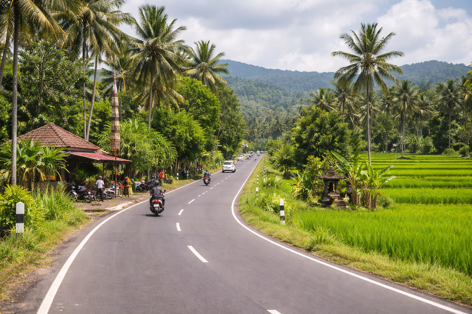 Akses menuju kawasan Tabanan Bali